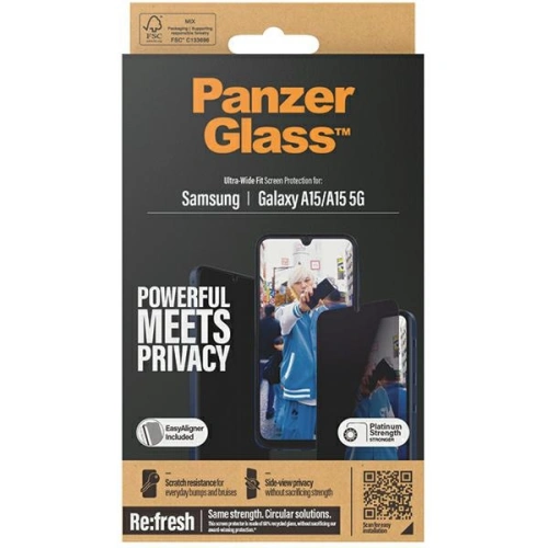 Kup Szkło prywatyzujące PanzerGlass Ultra-Wide Fit Privacy Samsung Galaxy A15 4G / 5G - PZG604 - {ean13} - Sklep Home Screen