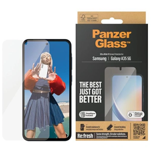 Kup Gehärtetes Glas PanzerGlass Ultra-Wide Fit Samsung Galaxy A35 5G - PZG607 - {ean13} - Sklep Home Screen