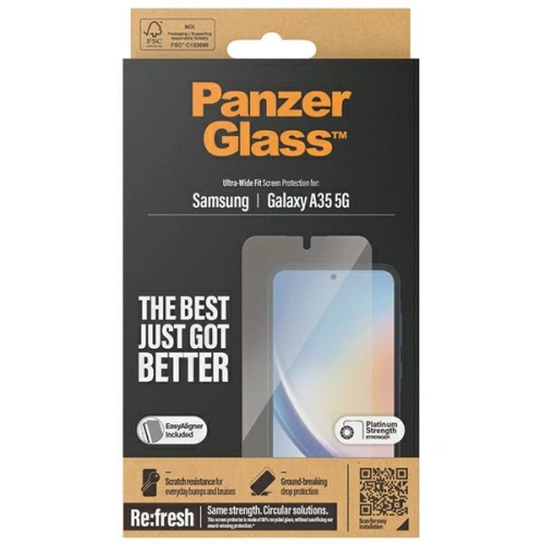 Kup Gehärtetes Glas PanzerGlass Ultra-Wide Fit Samsung Galaxy A35 5G - PZG607 - {ean13} - Sklep Home Screen