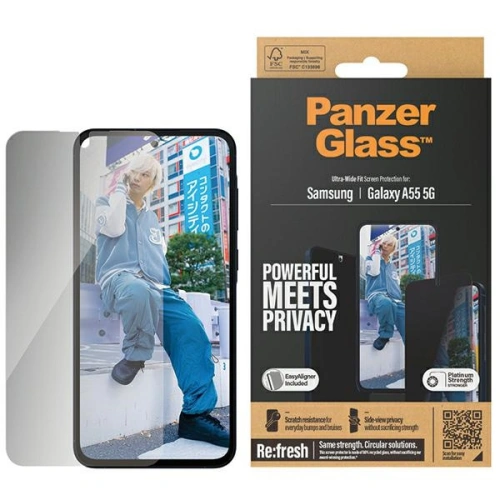 Kup Privatisierendes Glas PanzerGlass Ultra-Wide Fit Privacy Samsung Galaxy A55 5G - PZG608 - {ean13} - Sklep Home Screen