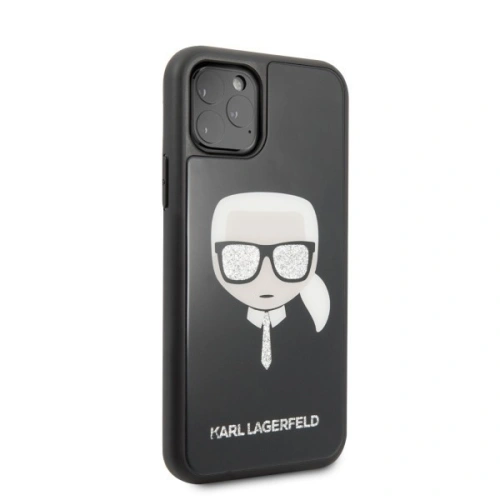 Kup Karl Lagerfeld KLHCN58DLHBK iPhone 11 Pro schwarz/schwarz Iconic Glitter Karl`s Head - KLD114BLK - {ean13} - Sklep Home Screen