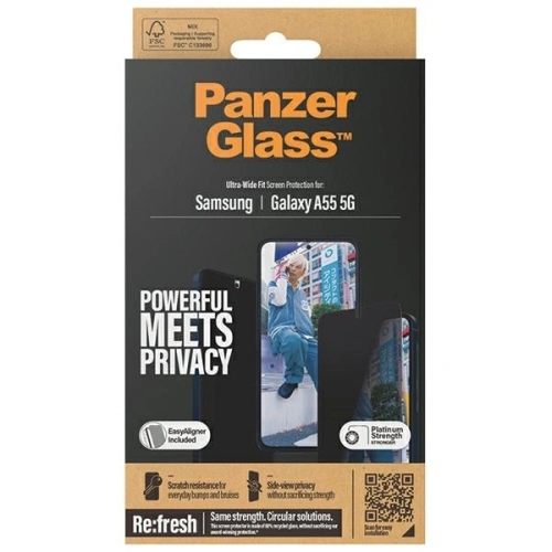 Kup Privatisierendes Glas PanzerGlass Ultra-Wide Fit Privacy Samsung Galaxy A55 5G - PZG608 - {ean13} - Sklep Home Screen