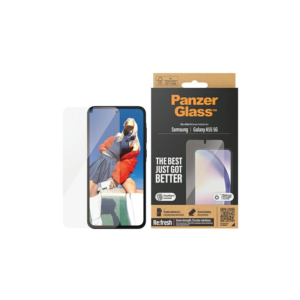 Szkło hartowane PanzerGlass Ultra-Wide Fit Samsung Galaxy A55 5G