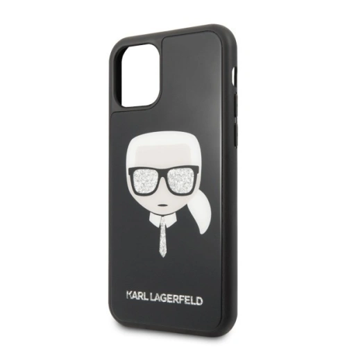 Kup Karl Lagerfeld KLHCN58DLHBK iPhone 11 Pro schwarz/schwarz Iconic Glitter Karl`s Head - KLD114BLK - {ean13} - Sklep Home Screen