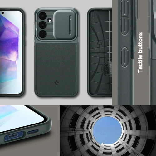 Kup Etui Spigen Optik Armor Samsung Galaxy A55 5G Abyss Green - SPN3376 - {ean13} - Sklep Home Screen