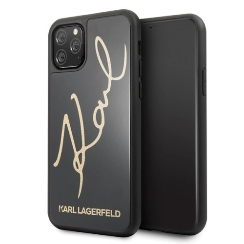 Kup Karl Lagerfeld KLHCN58DLKSBK iPhone 11 Pro negru/black hard case Signature Glitter - KLD115BLK - {ean13} - Sklep Home Screen