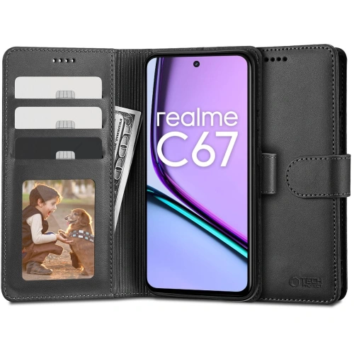 Kup Etui Tech-Protect Wallet Realme C67 4G Fekete - THP2719 - {ean13} - Sklep Home Screen