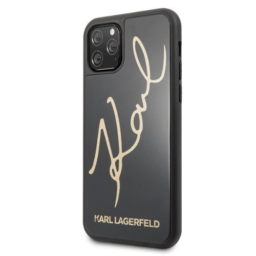 Kup Karl Lagerfeld KLHCN58DLKSBK iPhone 11 Pro negru/black hard case Signature Glitter - KLD115BLK - {ean13} - Sklep Home Screen