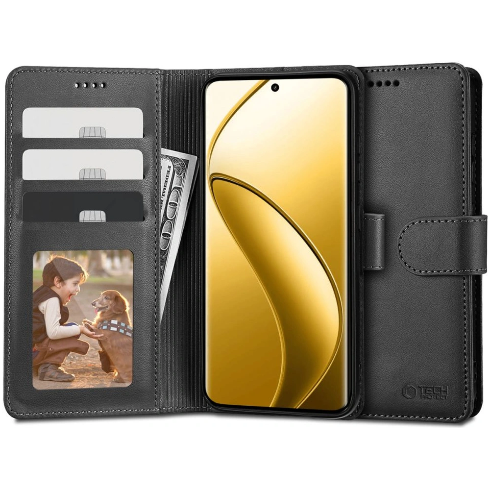 Etui Tech-Protect Wallet Realme 12 Pro 5G / 12 Pro+ Plus 5G Black