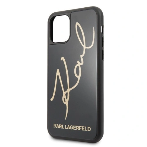 Kup Karl Lagerfeld KLHCN58DLKSBK iPhone 11 Pro negru/black hard case Signature Glitter - KLD115BLK - {ean13} - Sklep Home Screen