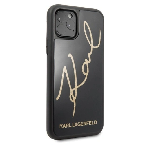 Kup Karl Lagerfeld KLHCN58DLKSBK iPhone 11 Pro negru/black hard case Signature Glitter - KLD115BLK - {ean13} - Sklep Home Screen