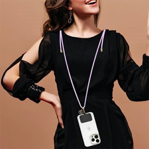 Kup Pasek Guess GUOUCNMG4EU Universal CBDY Cord Nylon 4G Metal Charm liliowy/lila - GUE3361 - {ean13} - Sklep Home Screen