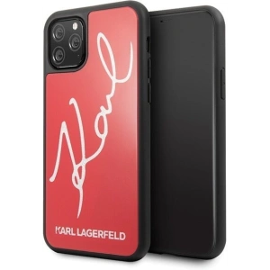 Kup Karl Lagerfeld KLHCN58DLKSRE iPhone 11 Pro piros/piros kemény tok Signature Glitter - KLD116RED - {ean13} - Sklep Home Screen