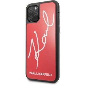 Kup Karl Lagerfeld KLHCN58DLKSRE iPhone 11 Pro czerwony/red hard case Signature Glitter - KLD116RED - {ean13} - Sklep Home Screen