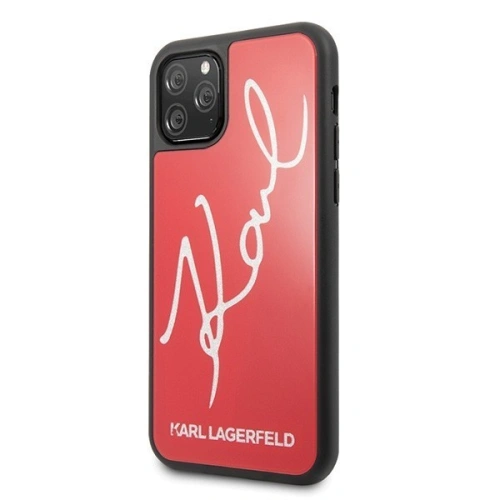 Kup Karl Lagerfeld KLHCN58DLKSRE iPhone 11 Pro czerwony/red hard case Signature Glitter - KLD116RED - {ean13} - Sklep Home Screen
