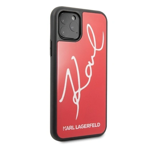 Kup Karl Lagerfeld KLHCN58DLKSRE iPhone 11 Pro czerwony/red hard case Signature Glitter - KLD116RED - {ean13} - Sklep Home Screen