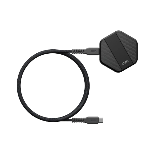 Kup Încărcător wireless cu suport UAG Urban Armor Gear Wireless Charger 15W MagSafe negru/fibră de carbon - UAG1377 - {ean13} - Sklep Home Screen