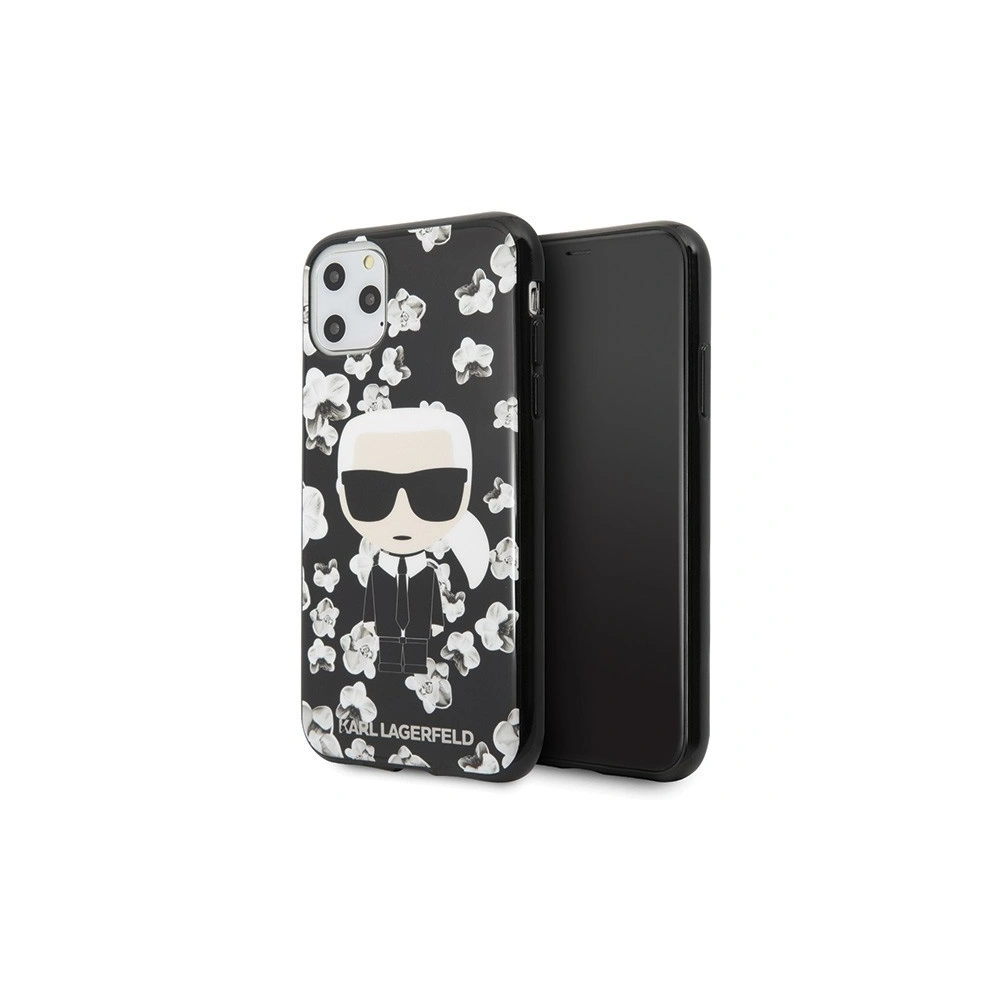 Karl Lagerfeld KLHCN58FLFBBK iPhone 11 Pro czarny/black Flower Ikonik Karl