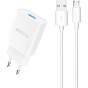 Kup Încărcător de rețea Dudao A4EU USB-A 2.1A + cablu USB-A / micro USB alb - DDA322 - {ean13} - Sklep Home Screen