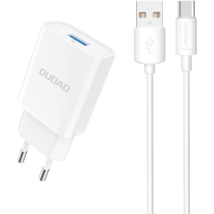 Kup Încărcător de rețea Dudao A4EU USB-A 2.1A + cablu USB-A / USB-C alb - DDA323 - {ean13} - Sklep Home Screen