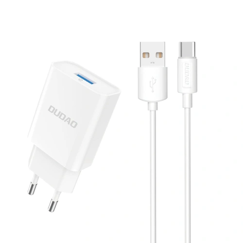 Kup Încărcător de rețea Dudao A4EU USB-A 2.1A + cablu USB-A / USB-C alb - DDA323 - {ean13} - Sklep Home Screen