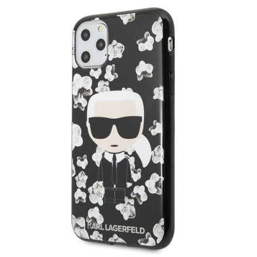 Kup Karl Lagerfeld KLHCN58FLFBBK iPhone 11 Pro černý/black Flower Ikonik Karl - KLD117BLK - {ean13} - Sklep Home Screen