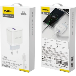 Kup Încărcător de rețea Dudao A20EU USB-A 18W + cablu USB-A / USB-C alb - DDA325 - {ean13} - Sklep Home Screen