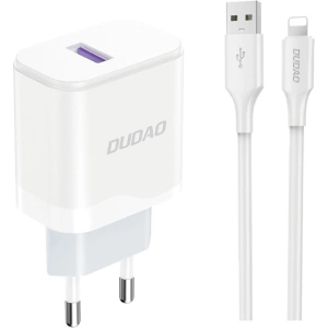 Kup Încărcător de rețea Dudao A20EU USB-A 18W + cablu USB-A / Lightning alb - DDA326 - {ean13} - Sklep Home Screen
