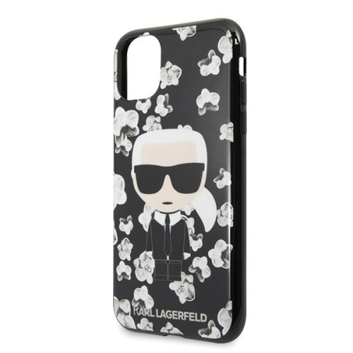 Kup Karl Lagerfeld KLHCN58FLFBBK iPhone 11 Pro schwarz/schwarz Blume Ikonik Karl - KLD117BLK - {ean13} - Sklep Home Screen