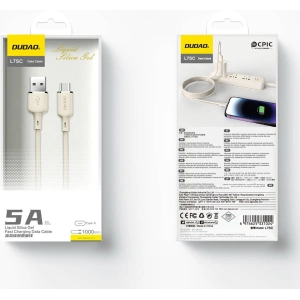 Kup Cablul Dudao L7SC USB-A / USB-C 5A 1m bej - DDA328 - {ean13} - Sklep Home Screen