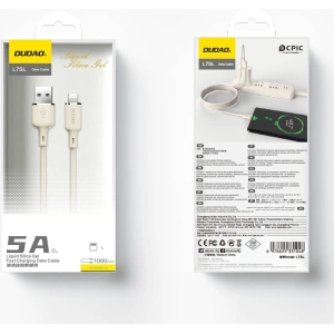 Kup Kabel Dudao L7SL USB-A / Lightning 5A 1m bej - DDA329 - {ean13} - Sklep Home Screen