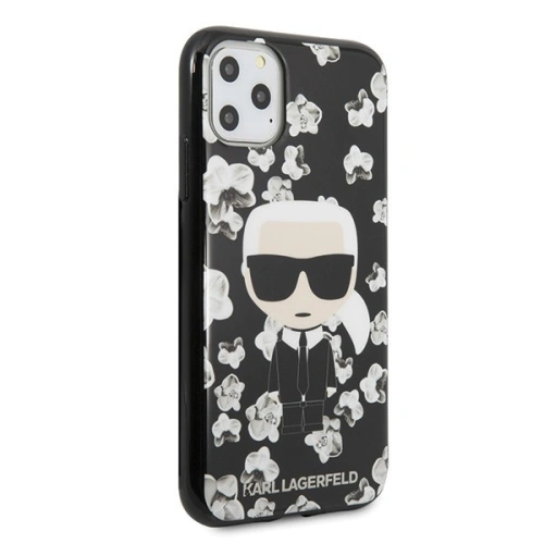 Kup Karl Lagerfeld KLHCN58FLFBBK iPhone 11 Pro schwarz/schwarz Blume Ikonik Karl - KLD117BLK - {ean13} - Sklep Home Screen