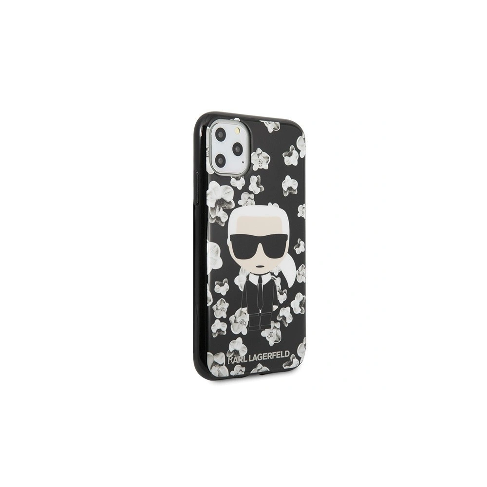 Karl Lagerfeld KLHCN58FLFBBK iPhone 11 Pro czarny/black Flower Ikonik Karl