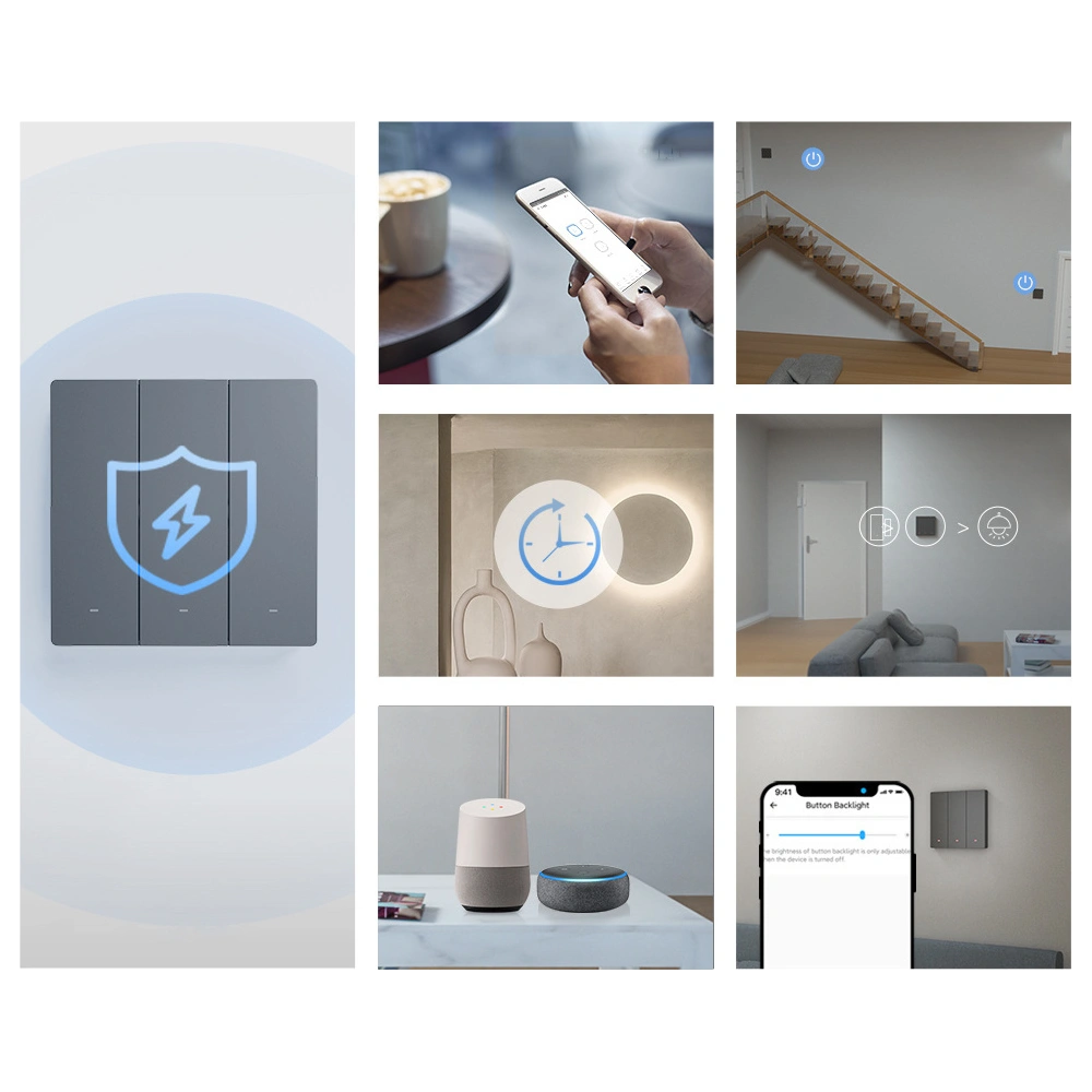 Inteligentny przełącznik Sonoff 1-kanałowy ścienny Wi-Fi czarny