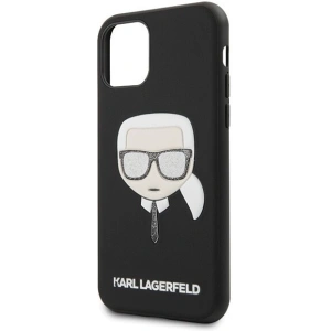 Karl Lagerfeld KLHCN58GLBK iPhone 11 Pro czarny/black Iconik Embossed & Glitter