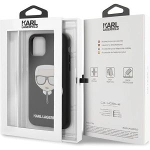 Karl Lagerfeld KLHCN58GLBK iPhone 11 Pro czarny/black Iconik Embossed & Glitter