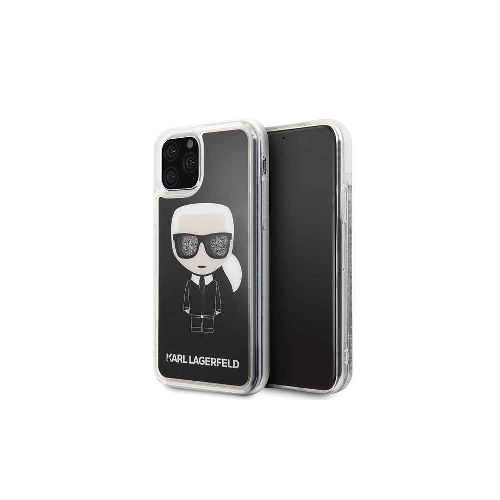 Karl Lagerfeld KLHCN58ICGBK iPhone 11 Pro czarny/black Iconic Glitter