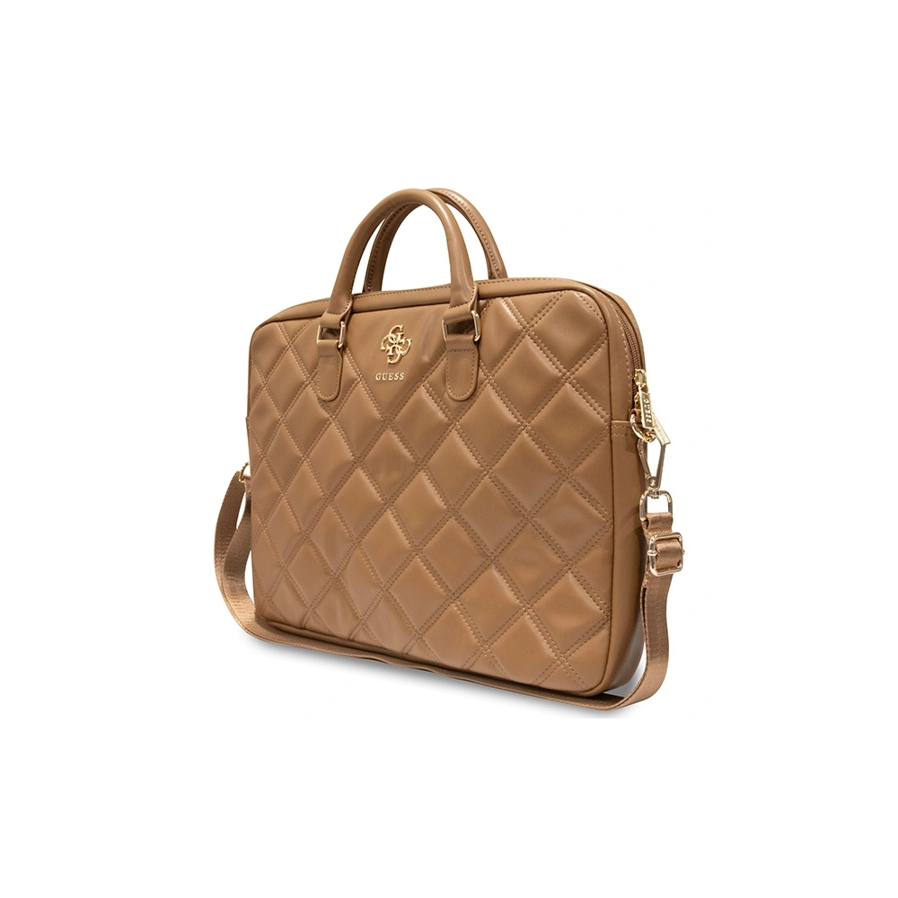 Torba Guess Torba GUCB15ZPSQSSGW 16" Quilted 4G brązowy/brown