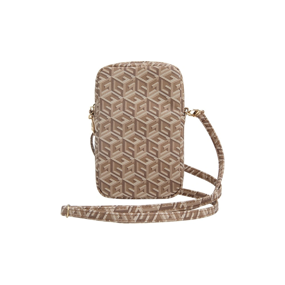 Torebka Guess GUWBZPGCSPGW Zip GCube Bottom Stripe brązowy/brown