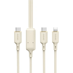 Buy Dudao L7SF 2in1 cable USB-C / USB-C, Lightning 100W 1.2m beige - DDA335 - {ean13} - Home Screen Store Europe