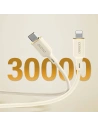 Buy Dudao L7SF 2in1 cable USB-C / USB-C, Lightning 100W 1.2m beige - DDA335 - {ean13} - Home Screen Store Europe