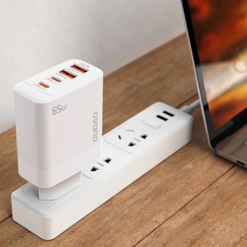 Kup GaN Netzladegerät Dudao A65EU 2xUSB-A, 2xUSB-C PD 65W weiß - DDA336 - {ean13} - Sklep Home Screen