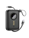 Powerbank Dudao K14 USB-A, USB-C, Lightning 10000mAh fekete