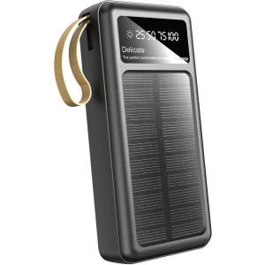 Kup Powerbank solarny Dudao K18+ USB-A, USB-C, Lightning, microUSB 20000mAh czarny - DDA345 - {ean13} - Sklep Home Screen