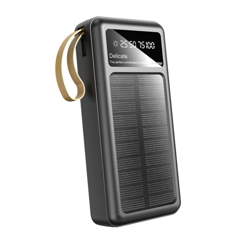 Kup Solární powerbank Dudao K18+ USB-A, USB-C, Lightning, microUSB 20000mAh černý - DDA345 - {ean13} - Sklep Home Screen
