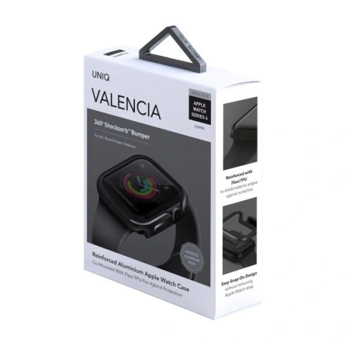 Kup Etui UNIQ Valencia Apple Watch 4/5/6/7/SE/8/9 40/41MM szary/gunmetal grey - UNIQ108GUNMETAL - {ean13} - Sklep Home Screen