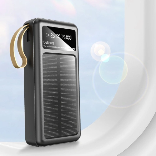 Kup Solární powerbank Dudao K18+ USB-A, USB-C, Lightning, microUSB 20000mAh černý - DDA345 - {ean13} - Sklep Home Screen
