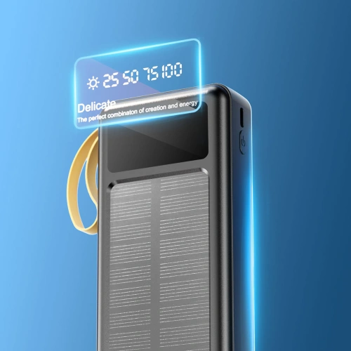 Kup Solární powerbank Dudao K18+ USB-A, USB-C, Lightning, microUSB 20000mAh černý - DDA345 - {ean13} - Sklep Home Screen