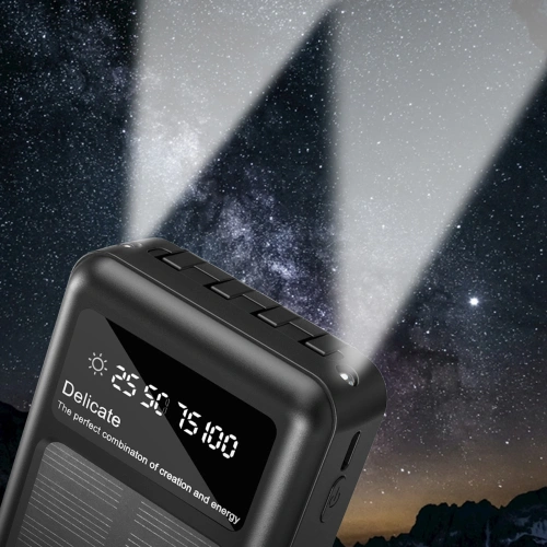 Kup Solární powerbank Dudao K18+ USB-A, USB-C, Lightning, microUSB 20000mAh černý - DDA345 - {ean13} - Sklep Home Screen