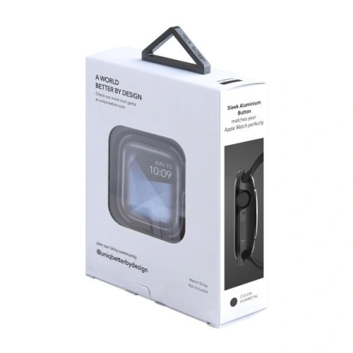 Kup Etui UNIQ Valencia Apple Watch 4/5/6/7/SE/8/9 40/41MM gri/gunmetal grey - UNIQ108GUNMETAL - {ean13} - Sklep Home Screen
